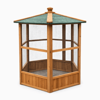 Hexagonal Wooden Aviary