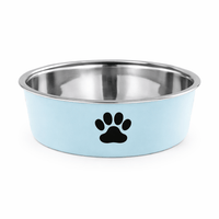 Non-slip stainless steel bowl
