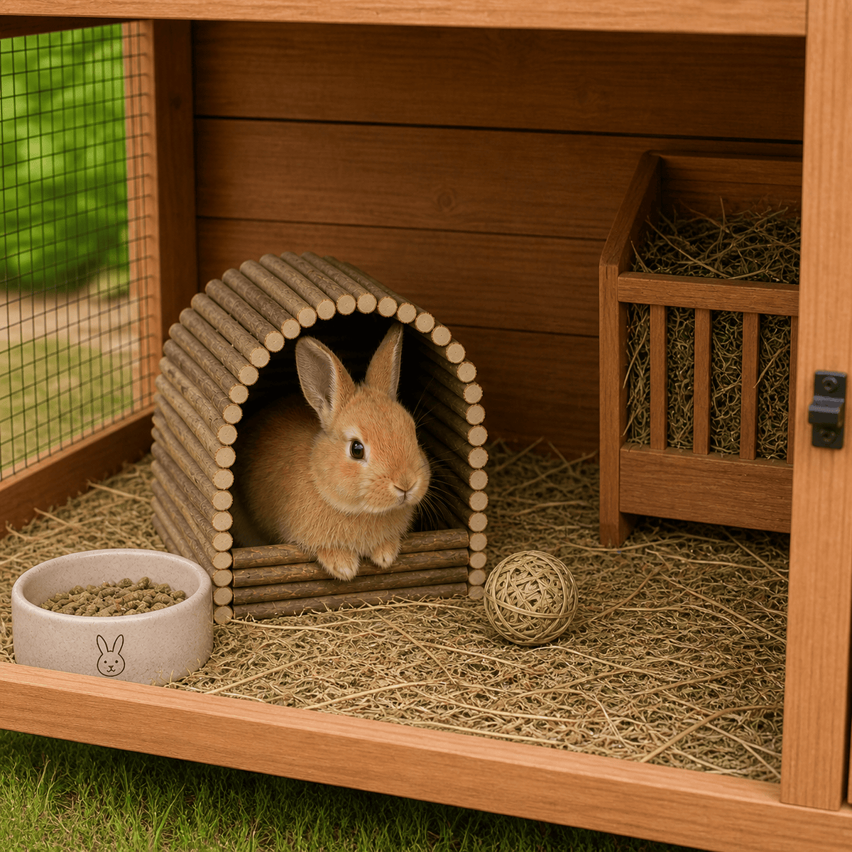 Rabbit Wooden House