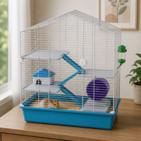 Spacious Equipped Hamster Cage