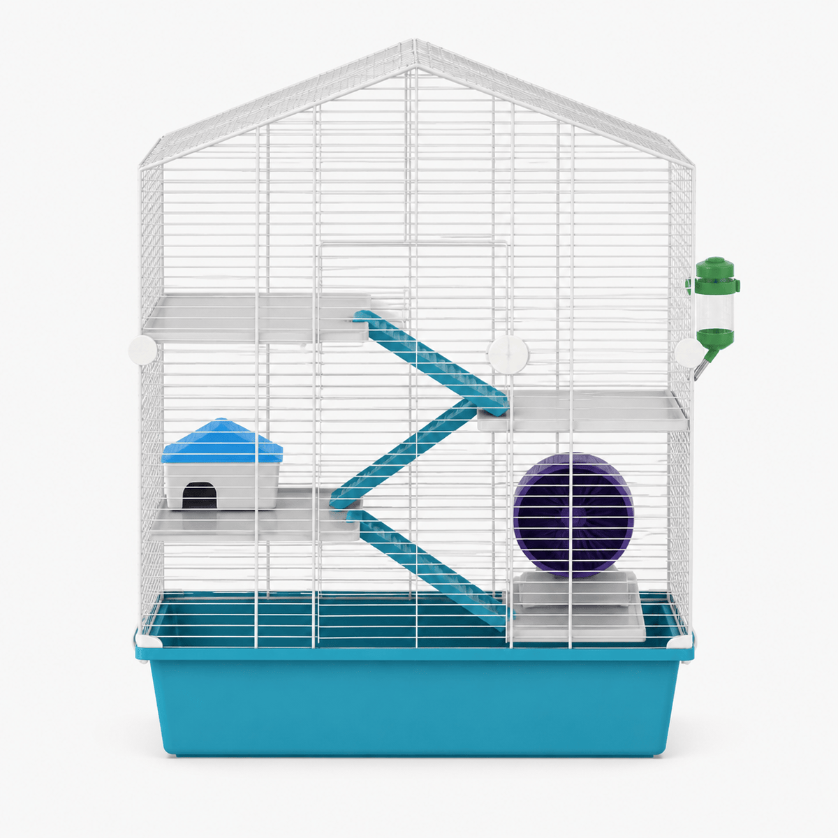 Spacious Equipped Hamster Cage