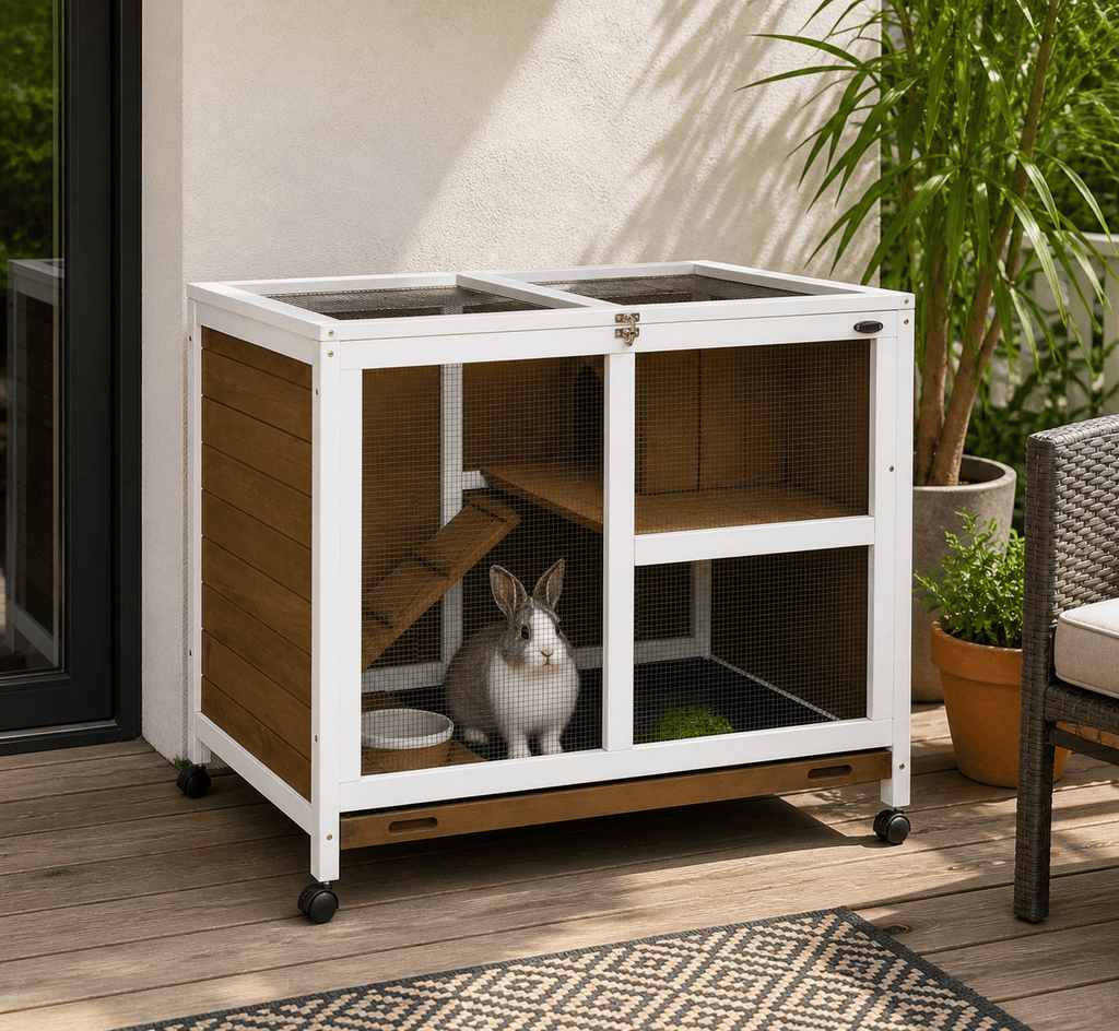 Two-Story Rabbit Cage