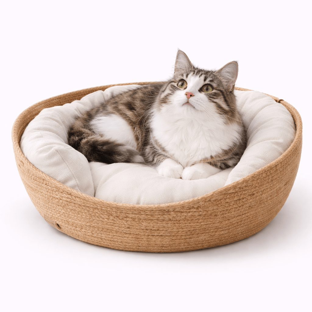 Wicker Cat Basket