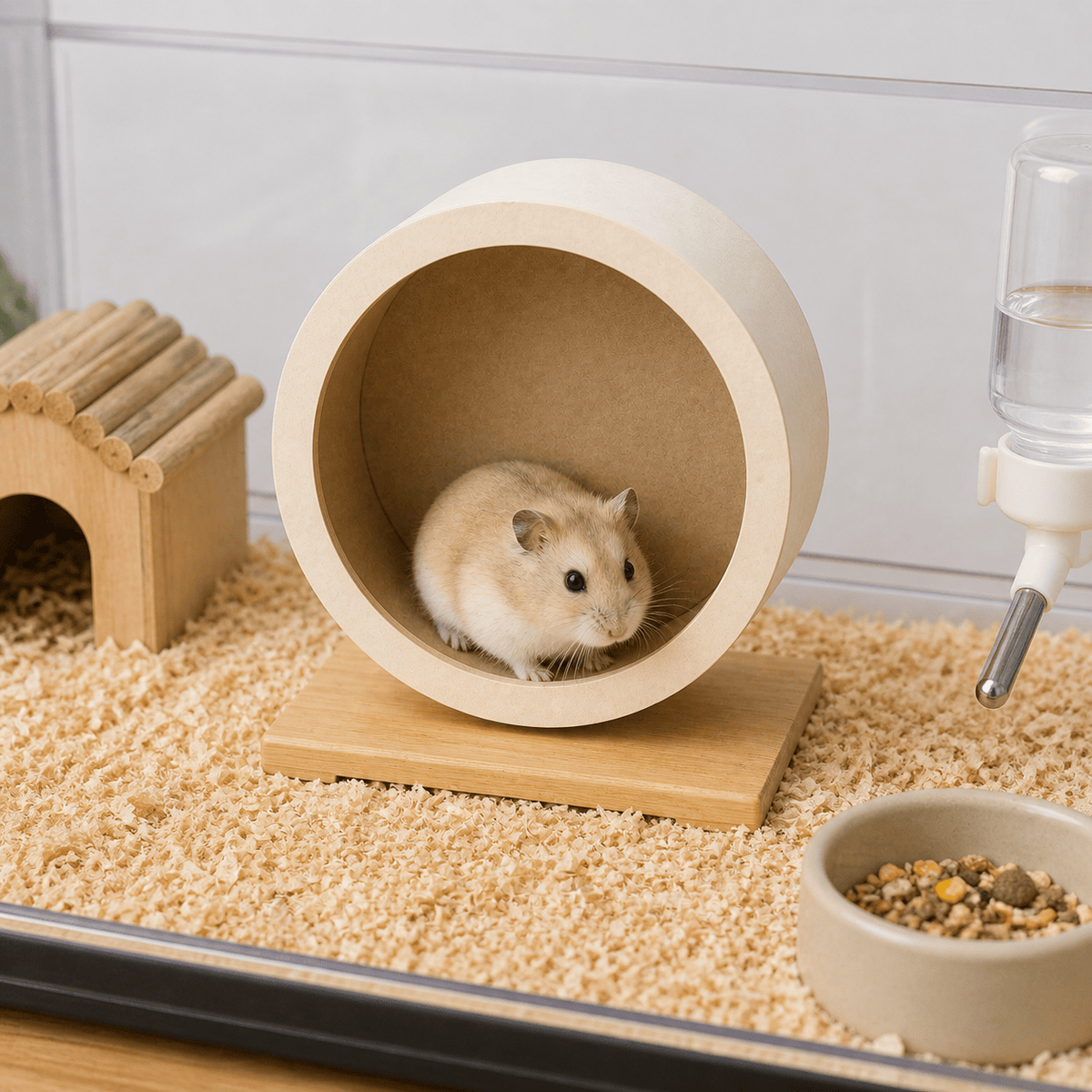 Wooden Hamster Wheel