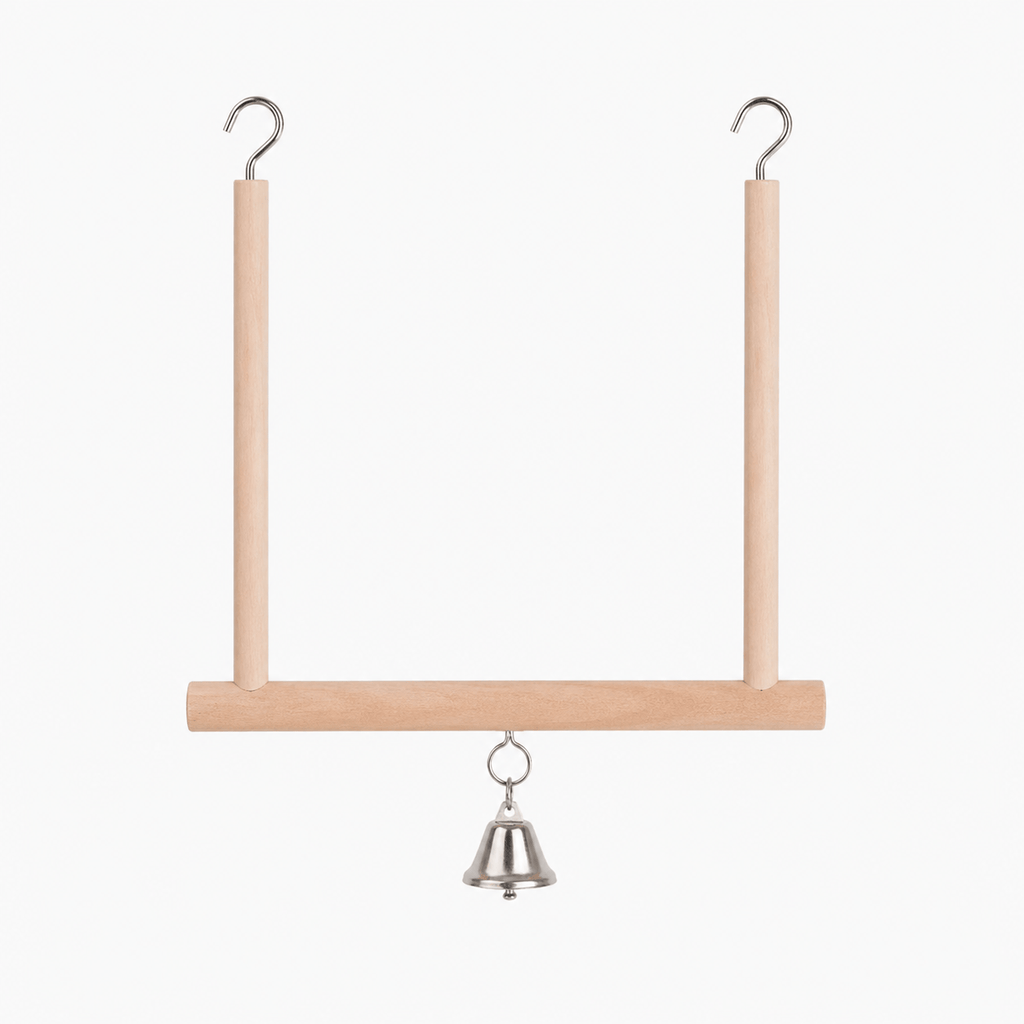 Wooden Parrot Swing